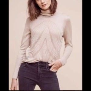 ANGEL OF THE NORTH Savine Gold Turtleneck Sweater